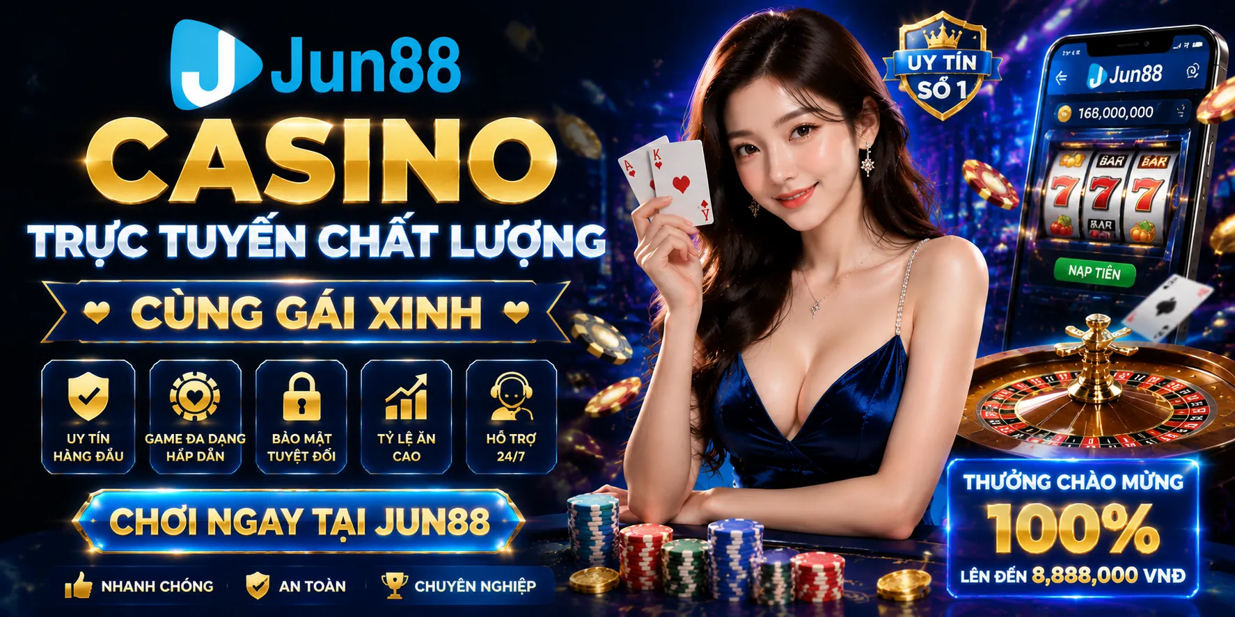 Casino trực tuyến chất lượng cùng gái xinh