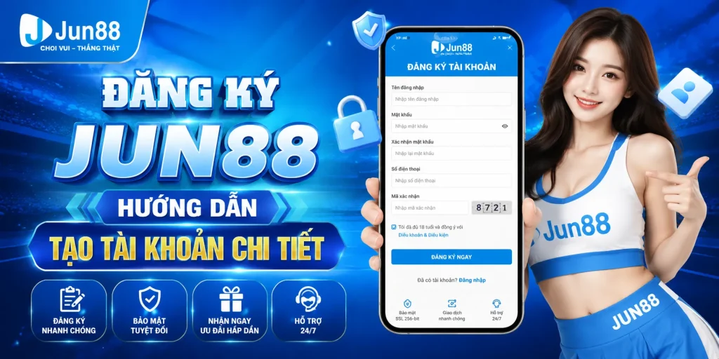 Đăng Ký JUN88 – Hướng Dẫn Tạo Tài Khoản Chi Tiết