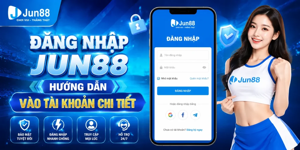 Đăng Nhập JUN88 – Hướng Dẫn Vào Tài Khoản Chi Tiết